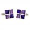 Delaware Purple Block Cufflinks 2.JPG